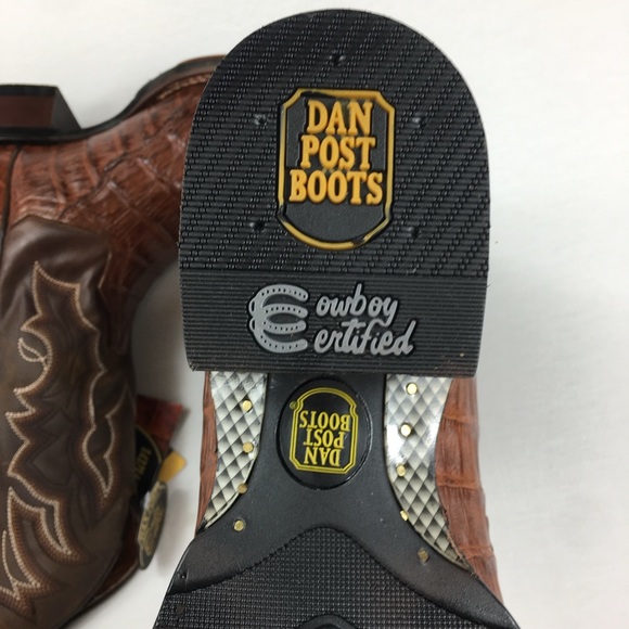 Dan Post boots cowboy certified genuine Caiman square toe Western DP4807 men 7 main image 8